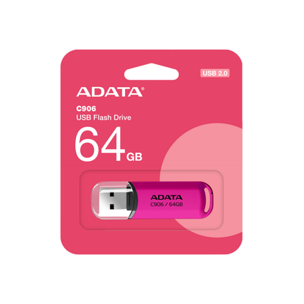 ADATA USB kľúč  64GB C906 Pink 2.0
