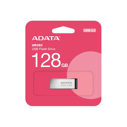 Adata USB UR350 kľúč 128GB  USB 3.2 Gen1, kov/čierna 