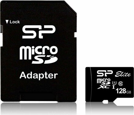 Silicon Power Elite Micro SDXC 128GB Class 10 100MB/s UHS-1 +Adaptér