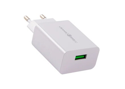 USAMS T22 hálózati töltő 18W QC3.0 USB porttal