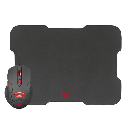 VARR GAMING SET MOUSE 1000 - 3200DPI + MOUSEPAD 295 X 210 X 2mm